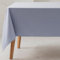 GAMUSI Nappe Unie Tissu Coton Bio Imperméable Antitache Rectangulaire Bleu Clair 140x200 cm