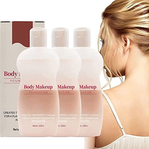 Body Makeup Foundation, Body Makeup Full Coverage Foundation, Leg and Body Makeup Foundation Waterproof Full Coverage For All Skin Types, 100ml (3pcs, 10cm)
