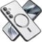 DiyGody Magnetic Case for Samsung Galaxy S24 Plus 5G 6.7Inch, Compatible for MagSafe, Camera Protector Electroplated Plating Design Soft Clear Shockproof Phone Cover for Samsung Galaxy S24+ (Black)