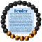 Bruder Armband Geschenke für Großer Bruder Armbänder vom Schwester Meinen Kleiner Bruder Geschenk zum Geburtstag Weihnachten Vatertag Geburtstagsgeschenk Männer Schmuck Geschenkidee Sinvolles Herren