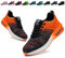 Bawalon Arbeitsschuhe Leicht Herren Sicherheitsschuhe Damen rutschfest Sportlich Stahlkappenschuhe Atmungsaktiv mit Stahlkappe Arbeitsschutzschuhe orange Farbe EU 40