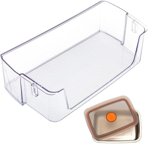 DA63-09775A, DA97-20984A Cestino per porta frigorifero compatibile con Samsung frigorifero (parte superiore destra) mensola porta, numero parte: RF27T5201SG, RF27T5201SR, RF28T5001SR, RF28T5021SG,