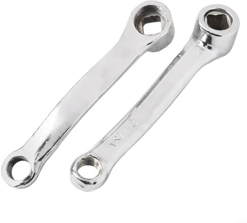 Pedivella per bicicletta 127 mm, 1 paio di pedivelle per bicicletta elettrica, sinistra e destra, Braccio a manovella per Bicicletta, accessori di ricambio Per Bici Da Strada Mountain Bike Bicicletta