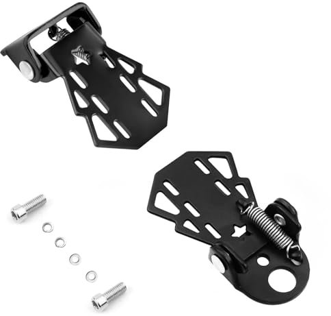 1 Paar Fahrrad Hinterpedale, Klappbare Fahrrad Fußstütze, Anti Rutsch Fahrrad Fußstützen Hinten für E-Bike, Mountainbike, Trekking, Rennrad Pedale