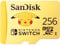 SanDisk micro SD card licensed for Nintendo Switch consoles, 256GBPokémon Pikachu edition (up to 100 MB/s, Nintendo gaming storage, Made for Nintendo-Switch 1, OLED, and Lite, 4k UHD, V30, U3)