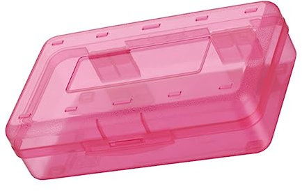 SEWACC Federmäppchen Kunststoff Stapelbar Transparent Mit Deckel Stifte Organizer Bleistiftbox Für Schüler Kinder Büro