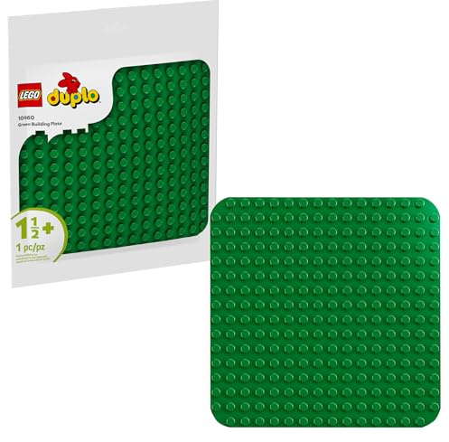 LEGO DUPLO Green Building Plate - Learning and Educational Building Toy for Toddlers, Preschool, Boys and Girls, Ages 1.5+ - Gift Ideas for Birthdays - 10460
