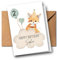 Personalisierte Kinder Glückwunschkarte mit Fuchs zum 1. 2. 3. 4. 5. 6. 7. usw. Grußkarte Geburtstagskarte Kind Faltkarte Kindergeburtstag mit Fuchsmotiv Waldtier Boho (Fuchs)