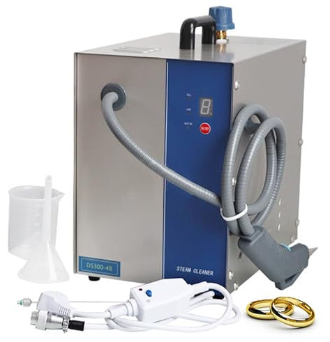 2600W Jewelry Steam Cleaner Machine (4Kg Steam Pressure), 3L Professional Stainless Gem Steam Cleaner Machine with Cleaner Gun for Silver & Gold Jewelry, for Jewelry Studios And Jewelry Repair Shop