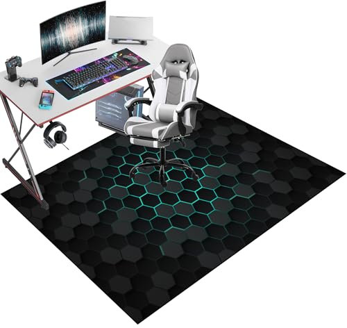 Office Gaming Chair Mat for Hard Floor, Floor Protector for Rolling Chair, Office Gaming Rug Protector for Rolling Chair, Non-slip 60 x 90 cm Floor Protection Mat for Gaming Room Home Office Decor