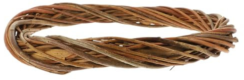 Garneck Kranz rustikale weihnachtsgirlande unikal weihnachtdeko Wedding Decoration Zweigkränze Weinrankenkränze Heimdekoration Kränze zum Basteln Weidengirlande Weidenqualität Brown