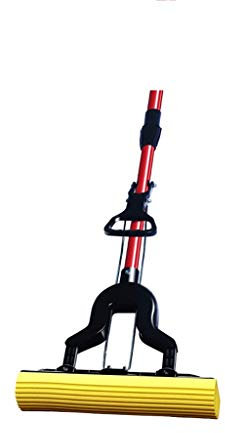 Msuiiixcccc Sponge Mop With Super Absorbent Sponge Head And Telescopic Handle,