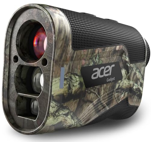 Acer Telemetro da caccia con pendenza, 800 m, telemetro per caccia, ingrandimento 6x, telemetro impermeabile per tiro con l'arco per cervi, batteria ricaricabile con striscia magnetica