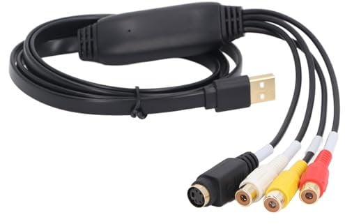 Joyance US BtoRCA Capture Card Video Capture Card, USB to RCA S Video Converter Adapter, Capture Card for Recording on PC, Compatible with Various Video Sources