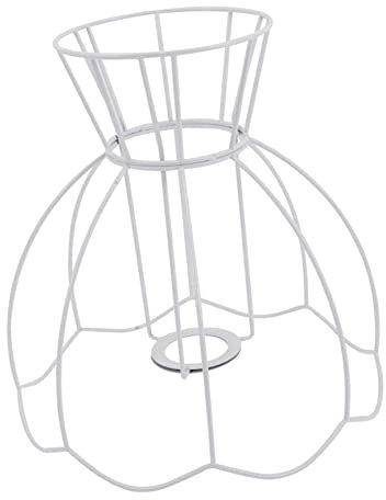 Vintage Iron Wire Lampshade Table Lamp Holder Drum Lamp Shade E27 Shiny Kit Floor Lamp Stand
