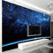 JCSMKFQ Wandbild 3d Wohnzimmer Tapete Schöner blauer Sternenhimmel Innen Schlafzimmer Wandkunst Seidentuch Dekoration Aufkleber