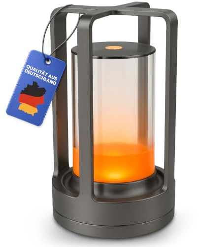 N-L-E new-line-essentials N-L-E LED Tischlampe aus edler Aluminiumlegierung – Stilvoll, flexibel und überall einsetzbar (grau, 1 Stück)