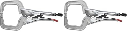 Strong Hand Tools, Locking C-Clamps with Round Tip, 11-Inch, PR115 (Pack of 2)