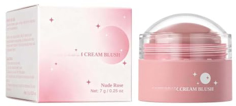 Soft Cream Blush,Flush Balm Cream Blush,Mousse Blushs Cream,Multi-Use Blush & Skin Tint for Cheeks,Eyes & Lips,Hydrating Long Lasting Smooth Creamy Texture,Buildable Natural Flush for Daily Use,#2