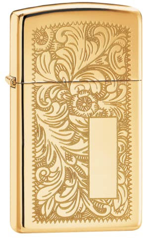 Zippo 1027008 Feuerzeug 1652B Venetian Brass Slim