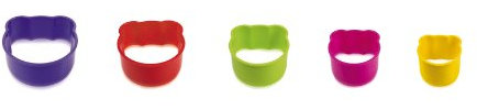 Zeal Bear Cookie Cutter Set (5 Cutters) New for 2012