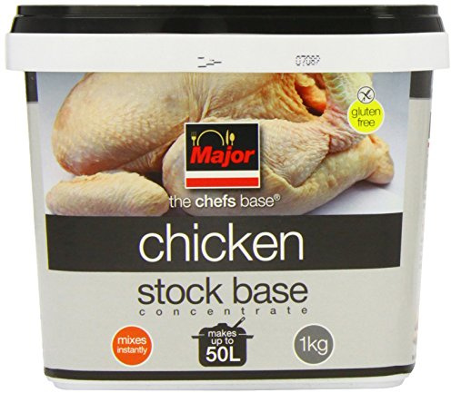 Major Chicken Stock 1 kg | Provides a consistent, time-saving base for high-volume kitchen prep, assisting busy chefs with scaling up recipes.