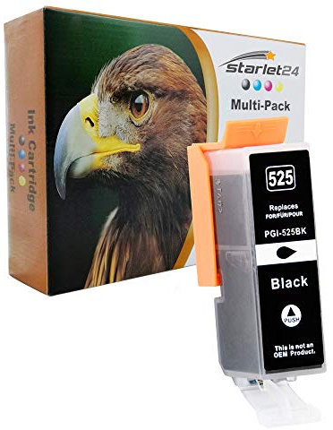 1 x D&C Tintenpatrone, Schwarz, kompatibel mit Canon PGI-525 iP4800 iX6550 MG5100 MX710