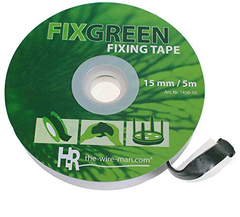 Floral-Direkt 5m Fix Green Klebemasse 15mm Knetmasse Doppelklebeband wasserfest grün Kleber Rolle