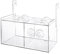 POPETPOP Fisch Box - Acryl Fischzuchtbox Fisch Züchter Box mit 4 Saugnäpfen für Babyfische Garnelen Guppy Clownfish Aggressive Fisches
