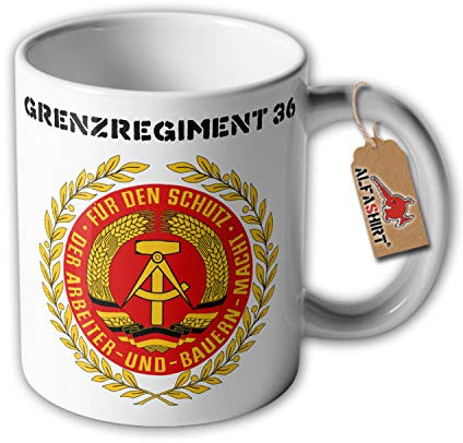Grenzregiment 36 Helmut Poppe Berlin Rummelsburg DDR NVA Wache - Tasse #33114
