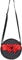 Karnevalsmanufaktur Tasche 60er schwarz/weiß gepunktet mit roter Schleife Rockabilly
