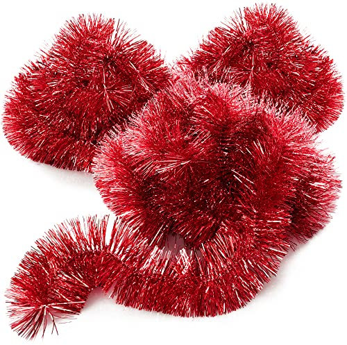 com-four® 3X Girlande Weihnachten 270 cm - Tannengirlande für eine perfekte Weihnachtsdekoration - Weihnachtsdeko für Christbaum
