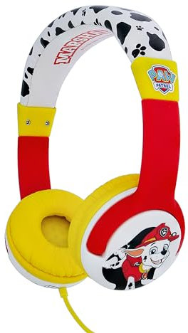 OTL Technologies Paw Patrol Marshall Junior Casque d'écoute, Filaire, pour Enfants (Produit sous Licence Officielle)