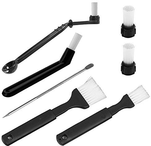 DanziX Espressomaschinen-Reinigungsbürsten-Set, 7-teilig, Kaffee-Reinigungsbürste für die Reinigung von Kaffeemaschine, Kaffeemühle und anderem Küchenzubehör
