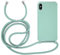MyGadget Strap Case for Apple iPhone Xs Max - Crossbody Phone Cover - TPU Silicone Case with Neck Holder - Cord Lanyard Carrier with Rope in Mint Green