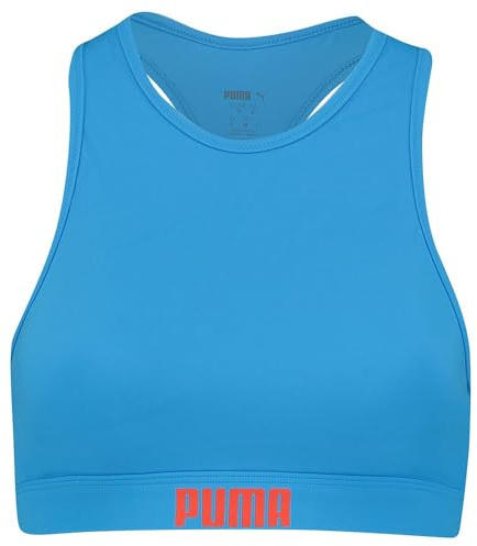 PUMA Damen Racerback Swimwear Bikini, Energy Blue, S EU