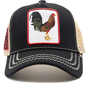GOLD STAR HAT - Rooster Black/Beige Trucker Cap One Size, schwarz / beige, Einheitsgröße