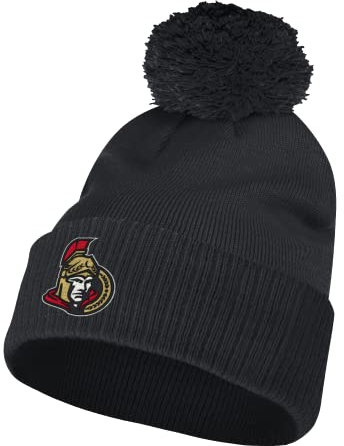 adidas NHL Bommelmütze mit Bündchen, Ottawa Senators, schwarz