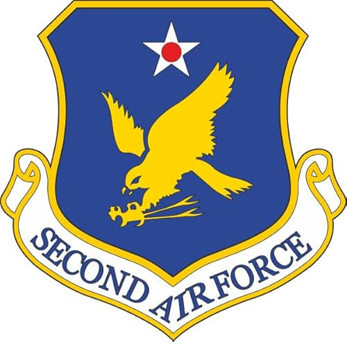 U24 Aufkleber U.S. 2nd Air Force 10 x 10 cm Autoaufkleber Sticker Konturschnitt