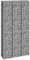 WIFESE 3 Stück 30x30x200 cm Gabionen Hochbeete Steinkorb Gabione Gabionenwand Gartenzaun Gabionenkorb Gabionen Zaun Gabionensäule Pflanzenwand Steingabionen Gabionenkörbe Eisen