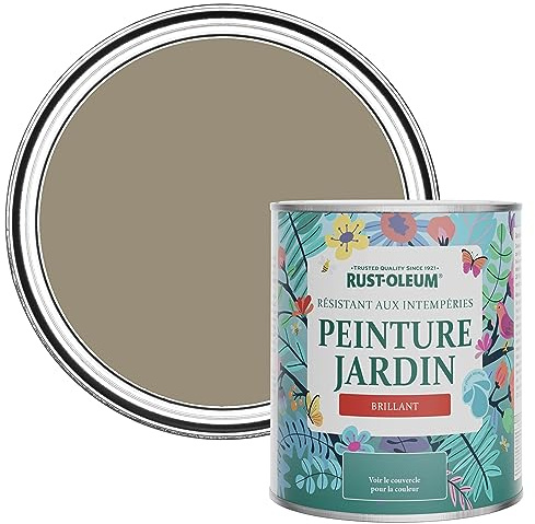 Rust-Oleum Brown Mould-Resistant Garden Paint In Gloss Finish - Cafe Luxe 750ml