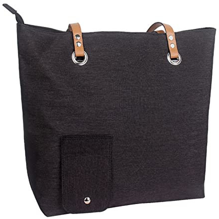geugecy Weinhandtasche mit Zapfhahn, Schwarz, Oxford-Stoff, Polyurethanschaumstoff-Isolation, Trinkbeutel für Wein, Kinos, Konzerte, Sportveranstaltungen, Pool