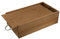 HRB Weinkiste aus Holz braun, Geschenkverpackung Holzkiste für 2 Flaschen, Geschenkkiste mit Kordel ideal für Weinflaschen Verpackung (Weinkiste Doppelflasche)