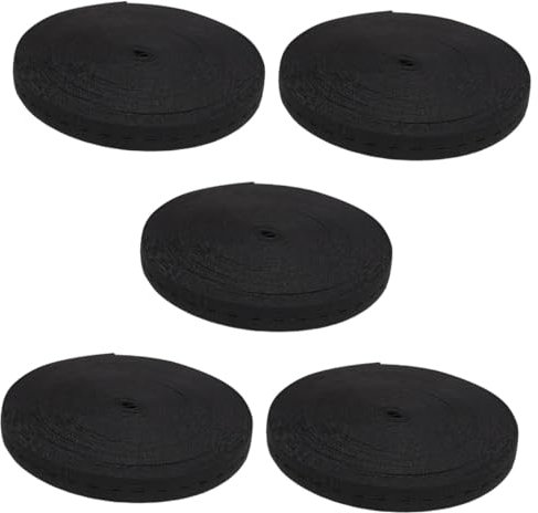 EXCEART 5 Rollen Gummiband Elastisches Nähen Gestrickte Knopflöcher Rippenbündchen Mutterschaftsgürtel Stretchbänder Gürtel Für Frauen Damengürtel Schnalle Polyester Schwangere Frau Häkeln