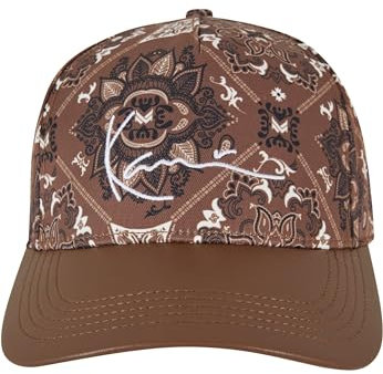 Karl Kani Unisex KA-233-002-2 KK Signature Paisley Cap Brown, one Size