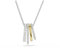 Swarovski Hyperbola pendant, Mixed cuts, White, Mixed metal finish