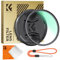 K&F Concept Nano D-Serie UV Filter 77mm mit Objektivdeckel, Reinigungstuch,HD,Schutzfilter mit 24 Schichten Nanobeschichtungen