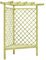 Homgoday Pergola Ecke und Sitz aus Kiefernholz, imprägniert, 130 x 130 x 197 cm
