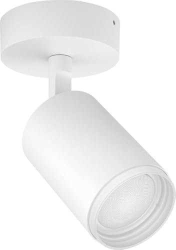 Philips Hue White & Color Ambiance Fugato 1er Spot, weiß 1x350lm, dimmbar, 16 Mio. Farben, steuerbar via App, kompatibel mit Amazon Alexa (Echo, Echo Dot), neue Generation