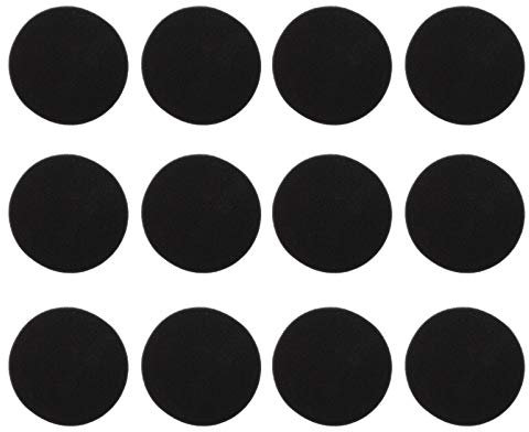 CRILSTYLEO 12 Pièces éponge de lavage de voiture Éponge de lustrage Éponge de polisseur kit de cirage de voiture de polissage auto de polissage de voiture Black